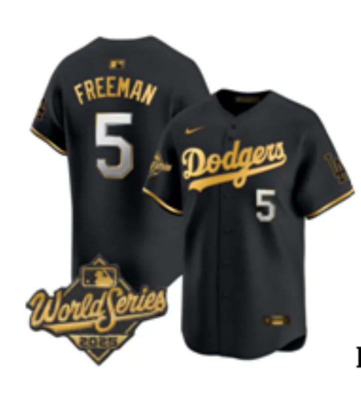 Men 2026 Los Angeles Dodgers #5 Freeman black Game Nike MLB Jersey 001
